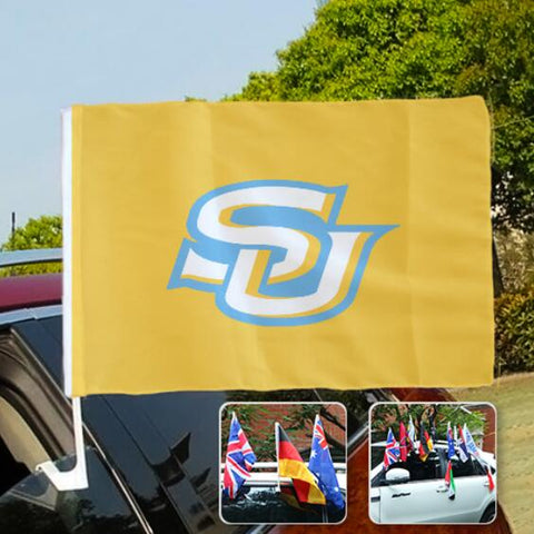Southern University Jaguars NCAAB Car Window Flag