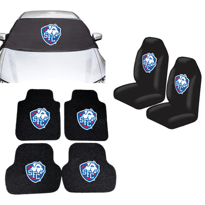 St. Francis Brooklyn Terriers NCAA Car Front Windshield Cover Seat Cover Floor Mats