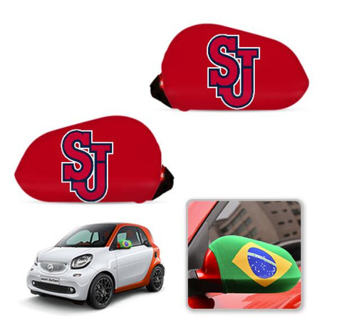 St. John's Red Storm NCAAB Car rear view mirror cover-View Elastic