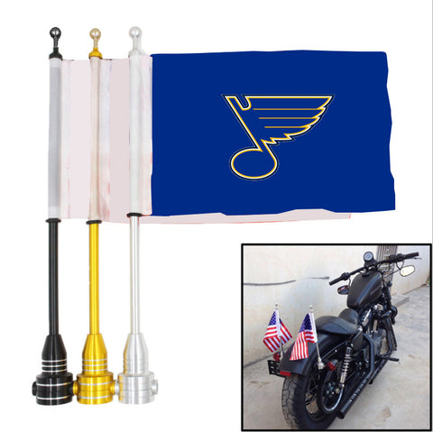 St. Louis Blues NHL Motocycle Rack Pole Flag