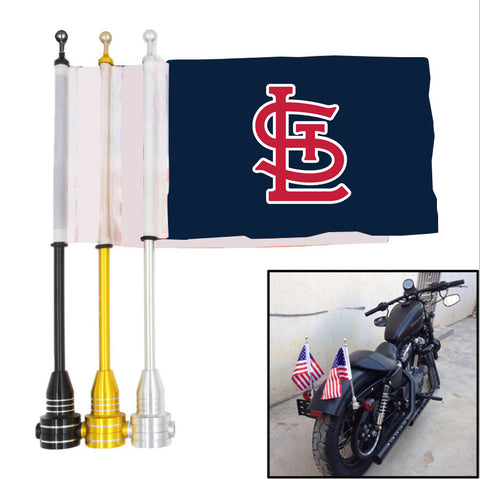 St. Louis Cardinals MLB Motocycle Rack Pole Flag