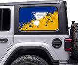 St. Louis Blues NHL Rear Side Quarter Window Vinyl Decal Stickers Fits Jeep Wrangler