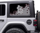 St. Louis Cardinals MLB Rear Side Quarter Window Vinyl Decal Stickers Fits Jeep Wrangler