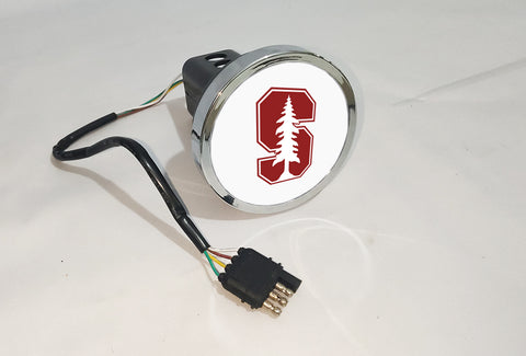 Stanford Cardinal NCAA Hitch Cover LED Brake Light for Trailer