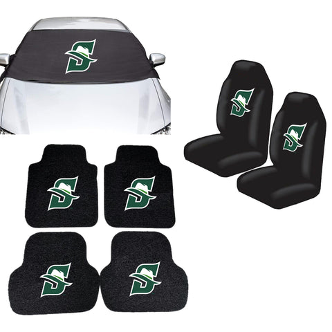 Stetson Hatters NCAA Car Front Windshield Cover Seat Cover Floor Mats