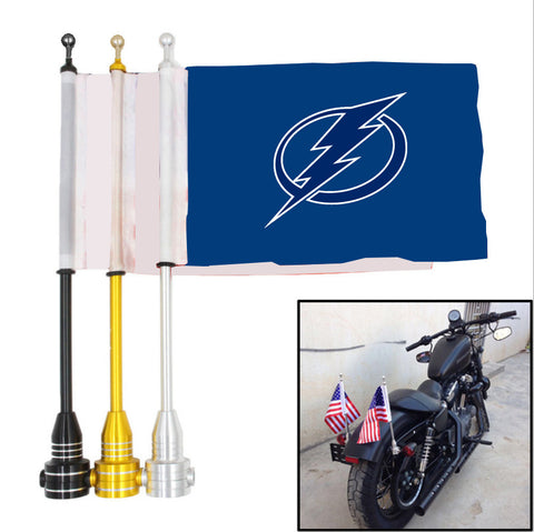 Tampa Bay Lightning NHL Motocycle Rack Pole Flag