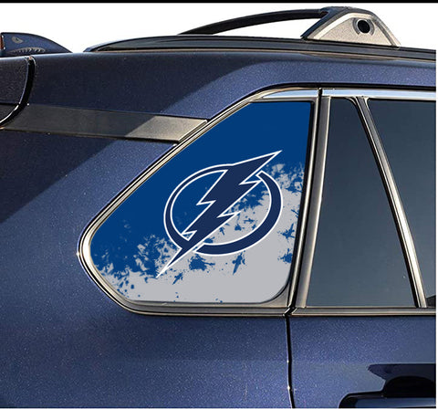 Tampa Bay Lightning NHL Rear Side Quarter Window Vinyl Decal Stickers Fits Toyota Rav4