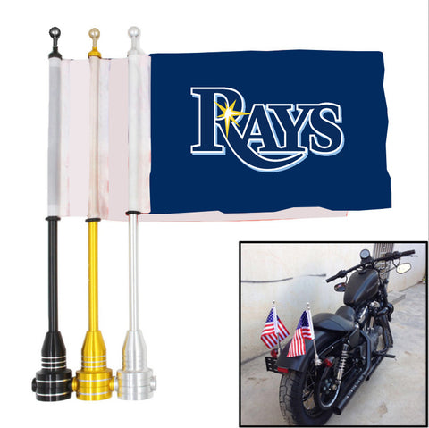 Tampa Bay Rays MLB Motocycle Rack Pole Flag