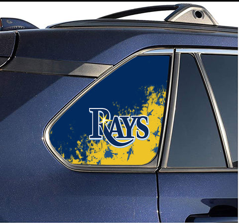 Tampa Bay Rays MLB Rear Side Quarter Window Vinyl Decal Stickers Fits Toyota Rav4