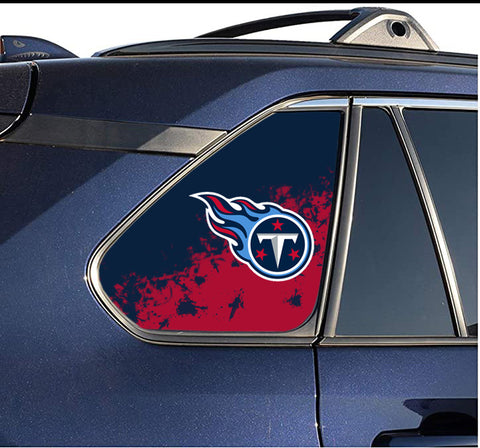Tennessee Titans NFL Rear Side Quarter Window Vinyl Decal Stickers Fits Toyota Rav4