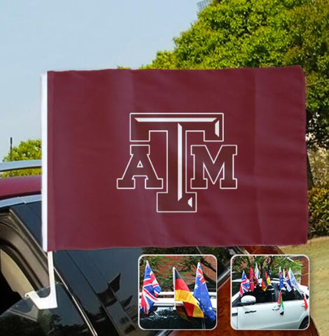 Texas A&M Aggies NCAAB Car Window Flag