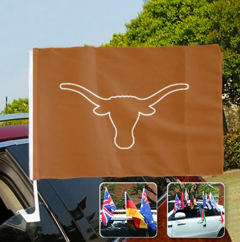 Texas Longhorns NCAAB Car Window Flag