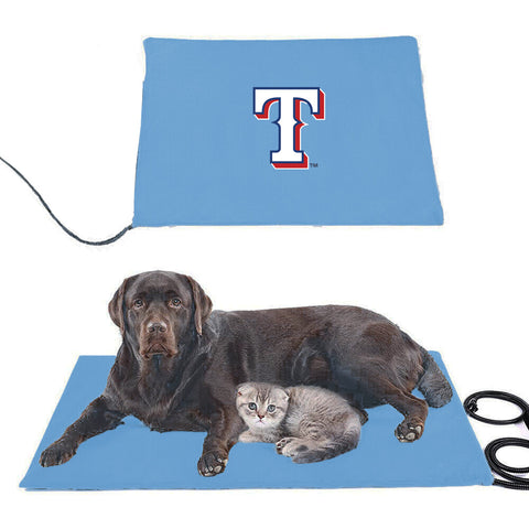 Texas Rangers MLB Pet Heating Pad Constant Heated Mat