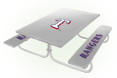 Texas Rangers MLB Picnic Table Bench Chair Set Outdoor Cover