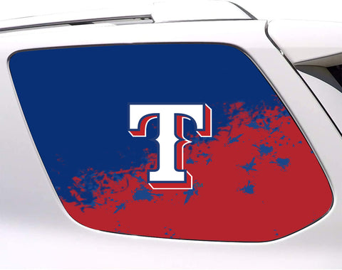 Texas Rangers MLB Rear Side Quarter Window Vinyl Decal Stickers Fits Toyota 4Runner