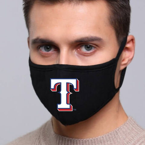 Texas Rangers MLB Face Mask Cotton Guard Sheild 2pcs