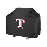 Texas Rangers MLB BBQ Barbeque Outdoor Black Waterproof Cover