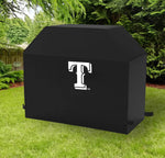 Texas Rangers MLB BBQ Barbeque Outdoor Black Waterproof Cover