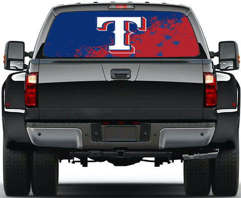 Texas Rangers MLB Truck SUV Decals Paste Film Stickers Rear Window