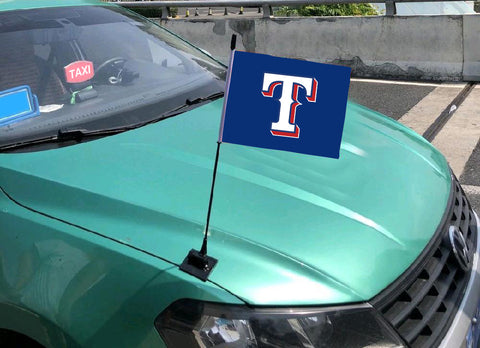 Texas Rangers MLB Car Hood Flag