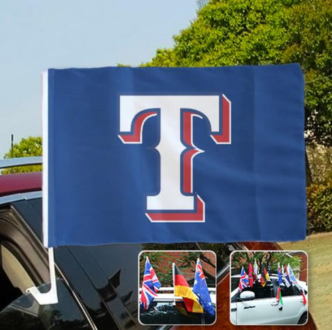 Texas Rangers MLB Car Window Flag