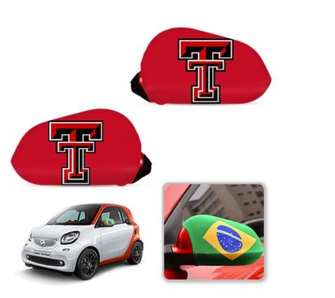 Texas Tech Red Raiders NCAAB Car rear view mirror cover-View Elastic