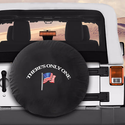 There's Only One Flag Military Spare Tire Cover
