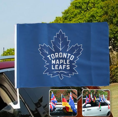 Toronto Maple Leafs NHL Car Window Flag