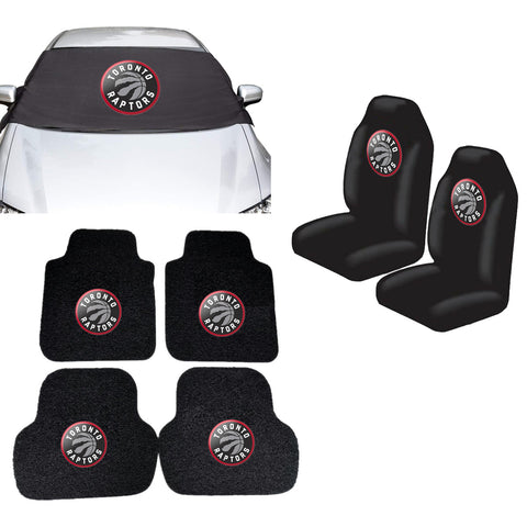 Toronto Raptors NBA Car Front Windshield Cover Seat Cover Floor Mats