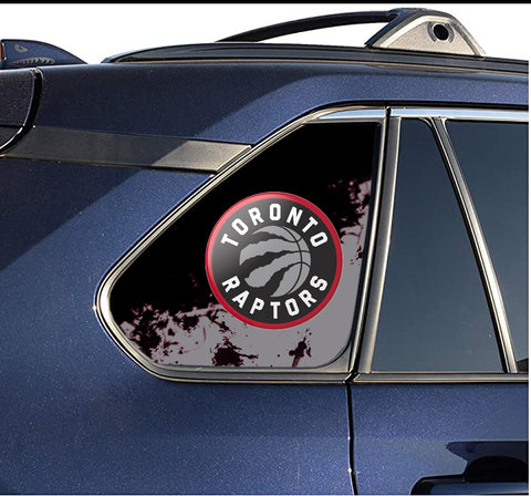 Toronto Raptors NBA Rear Side Quarter Window Vinyl Decal Stickers Fits Toyota Rav4