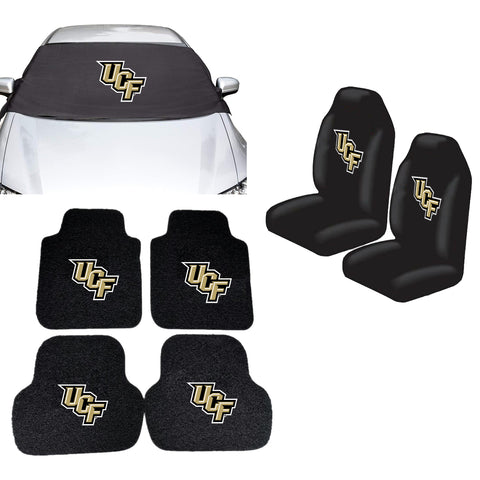 UCF Knights NCAA Car Front Windshield Cover Seat Cover Floor Mats