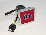 UIC Flames NCAA Hitch Cover LED Brake Light for Trailer