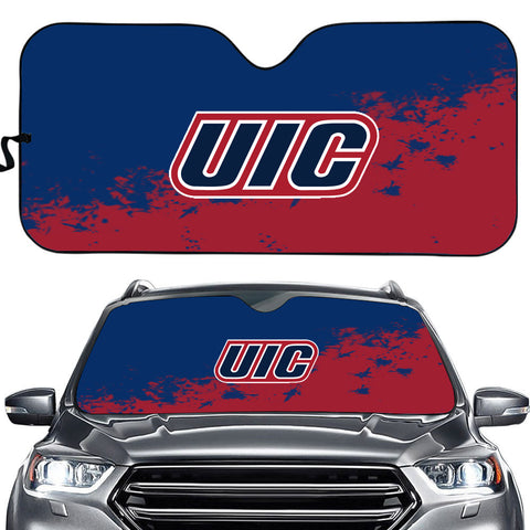 UIC Flames NCAA Car Windshield Sun Shade Universal Fit Sunshade