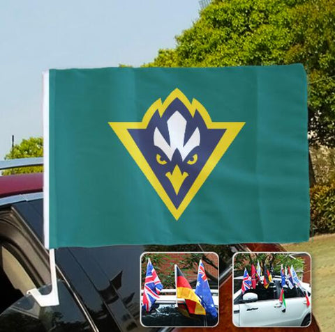 UNCW Seahawks NCAAB Car Window Flag