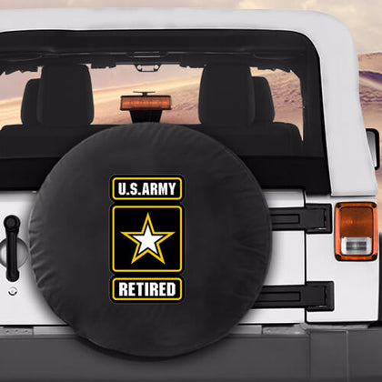 US Army Retired Military Spare Tire Cover