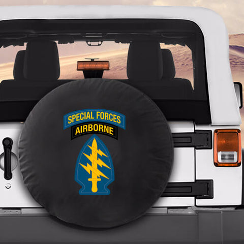 US Army  w Special Forces Airborne Military Spare Tire Cover