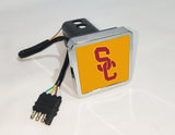 USC Trojans NCAA Hitch Cover LED Brake Light for Trailer