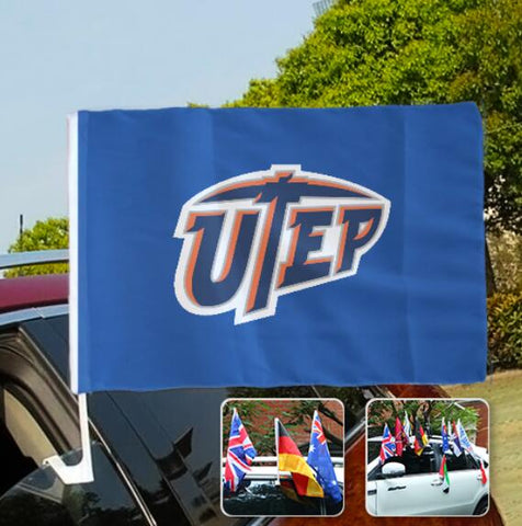 UTEP Miners NCAAB Car Window Flag