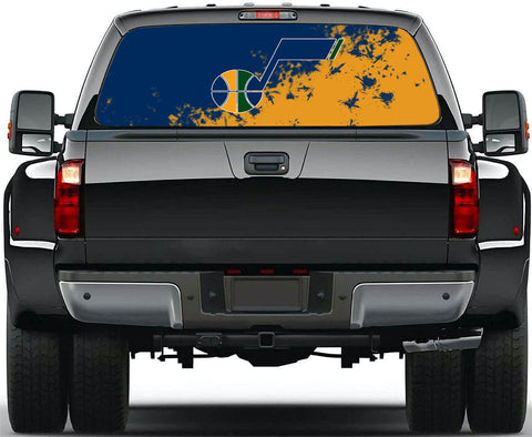 Utah Jazz NBA Truck SUV Decals Paste Film Stickers Rear Window