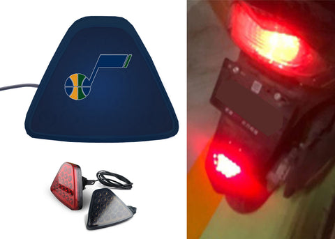 Utah Jazz NBA Car Motorcycle tail light LED brake flash Pilot rear