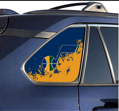 Utah Jazz NBA Rear Side Quarter Window Vinyl Decal Stickers Fits Toyota Rav4