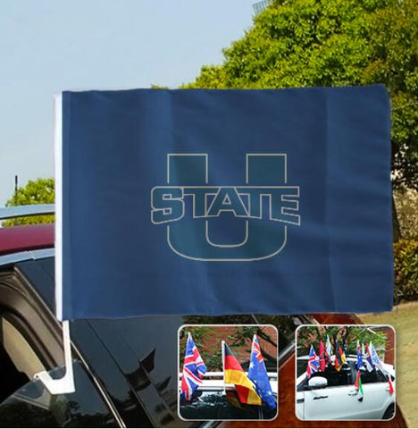 Utah State Aggies NCAAB Car Window Flag