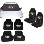 VCU Rams NCAA Car Front Windshield Cover Seat Cover Floor Mats
