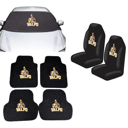 Valparaiso Crusaders NCAA Car Front Windshield Cover Seat Cover Floor Mats