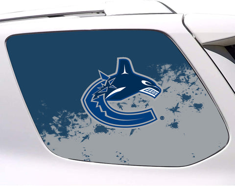Vancouver Canucks NHL Rear Side Quarter Window Vinyl Decal Stickers Fits Toyota 4Runner