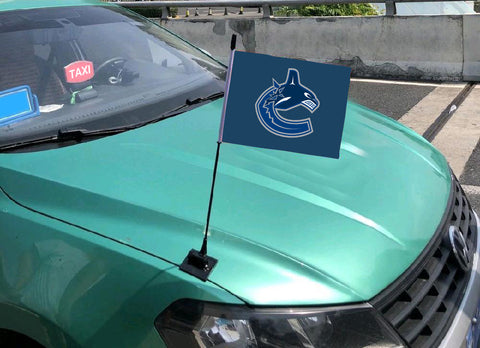 Vancouver Canucks NHL Car Hood Flag