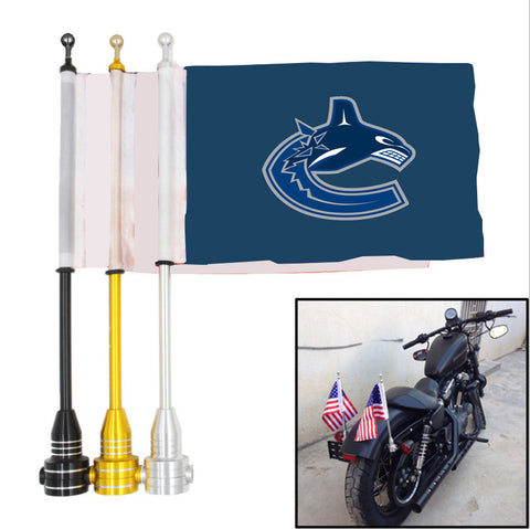Vancouver Canucks NHL Motocycle Rack Pole Flag