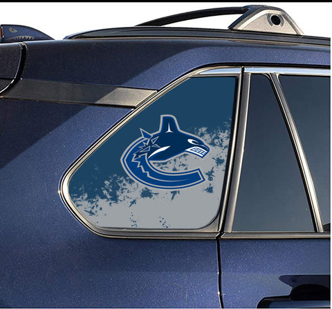 Vancouver Canucks NHL Rear Side Quarter Window Vinyl Decal Stickers Fits Toyota Rav4