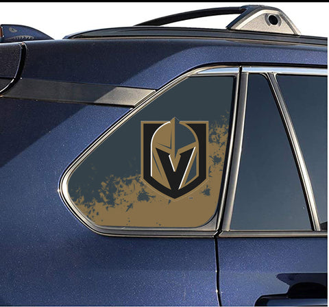 Vegas Golden Knights NHL Rear Side Quarter Window Vinyl Decal Stickers Fits Toyota Rav4