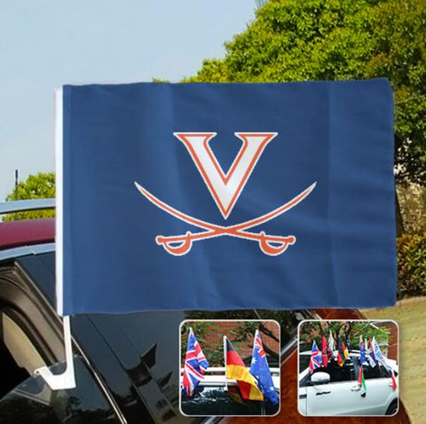 Virginia Cavaliers NCAAB Car Window Flag